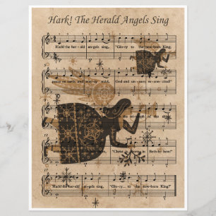 Papier Musique Art Hark The Herald Angels Sing