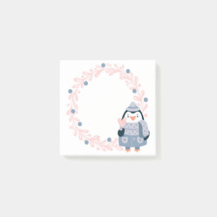Papier notes Post-It Manchot d'hiver