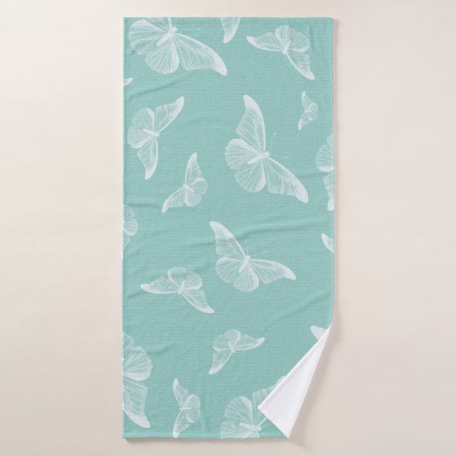 Papier numérique motif papillon (Serviette de bain)