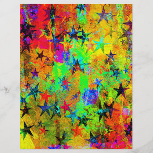 Papier origami étoiles colorées