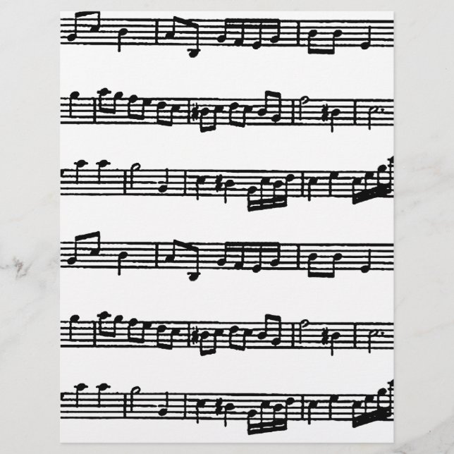 papier origami partition musicale (Devant)