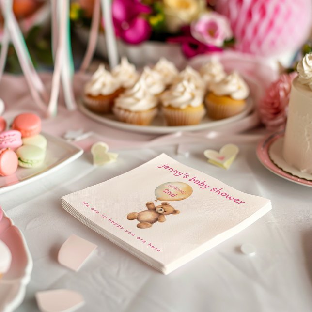 Papier Ours en peluche mignon avec serviette en baby show (Créateur téléchargé)