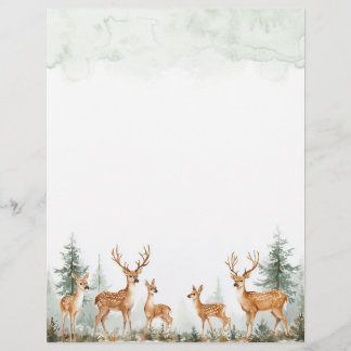 Papier papeterie bois cerf