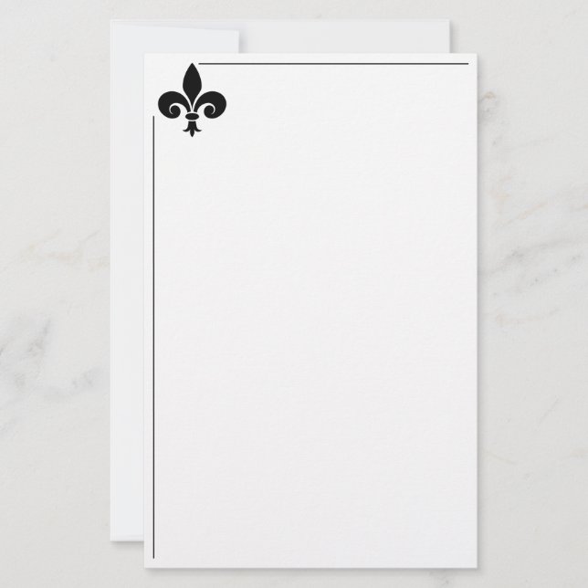 Papier papeterie Fleur De Lis (Devant)