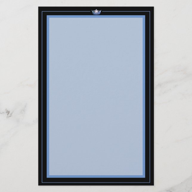 Papier papeterie Miss America Blue Crown (Devant)