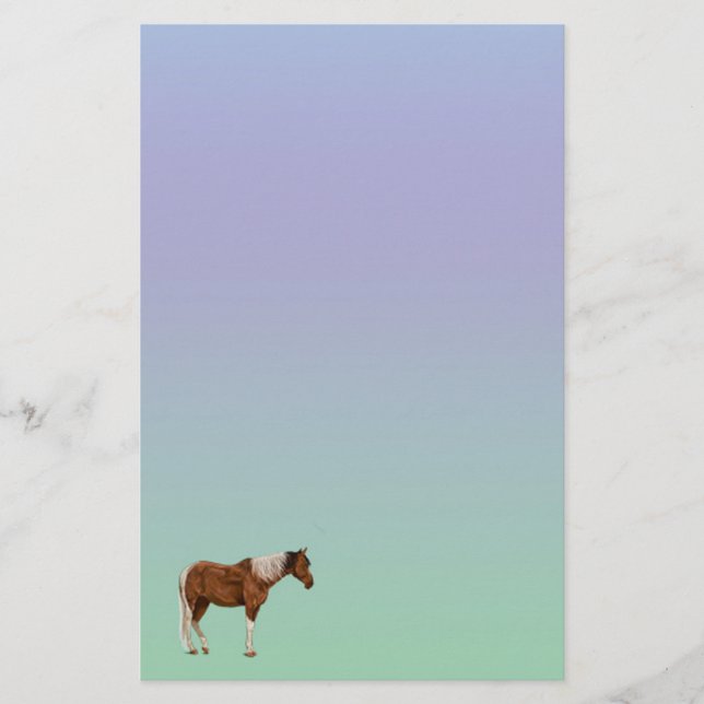 Papier papeterie Paint Horse Pastel (Devant)