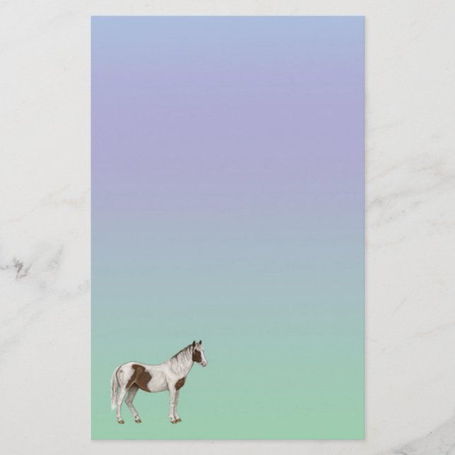 Papier papeterie Paint Horse Pastel (Devant)