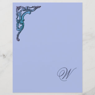 Papier papeterie Pastel Monogram Romantique
