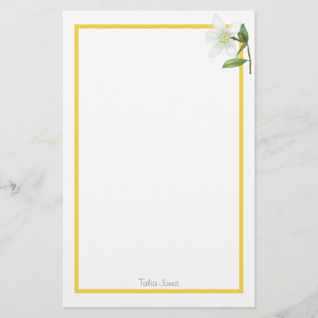 Papier papeterie personnalisé (Devant)