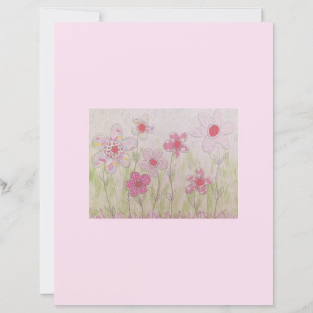 Papier papier à motif rose (Devant)