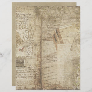 Papier papier à papier à scandale vintage pour la