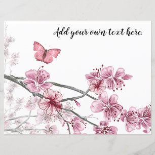 Papier papier du journal des papillons Hibiscus ro