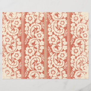 Papier papier journal floral à scandale à scrapboo