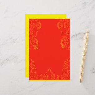 Papier papier orange n jaune Feuille