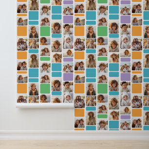 Papier Peint 17 Photo Collage avec Motif mod - Colorful
