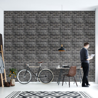 Papier Peint 2' x 12' Brick Patterned Textured Vinyl