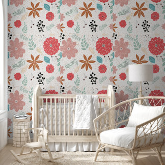 Papier Peint 2' x 12' Flora Vinyle texturé