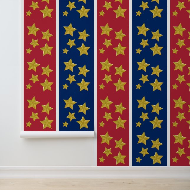 Papier Peint 4 juillet Étoiles Et Bandes (Application)