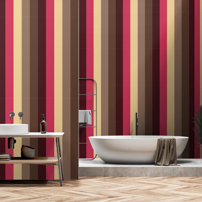 Papier Peint 70 rayures (Salle de bain)