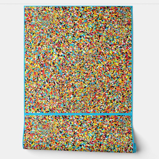 Papier peint à carreaux de rectangles abstraits  (Déroulement)
