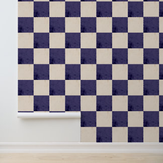 Papier peint à carreaux violet texturé vintage