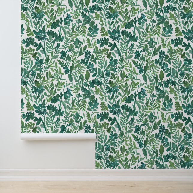 Papier peint à motif de vigne et feuille abstraite (Application)