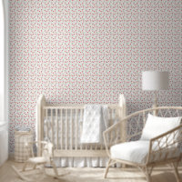 Papier peint à motif floral de pavot mignon et dou