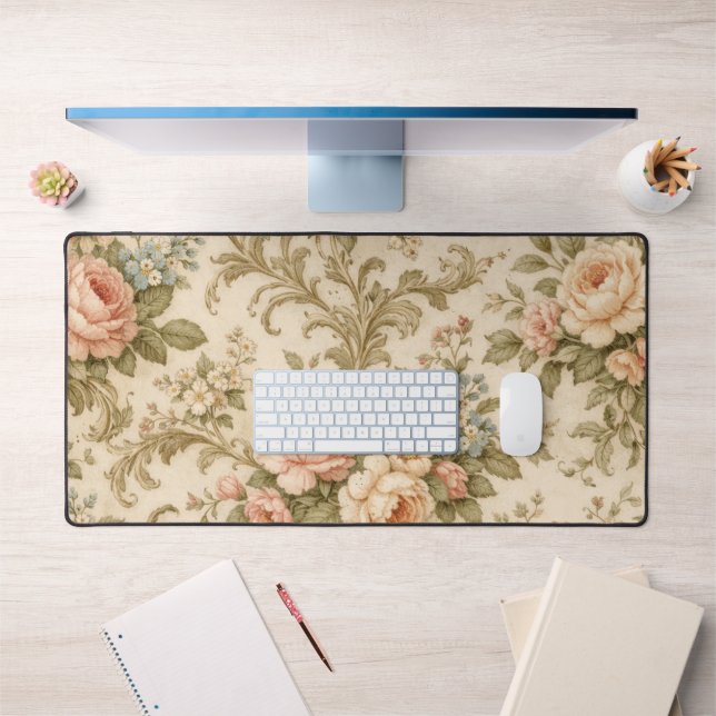 Papier peint à motif floral vintage  (Bureau 1)