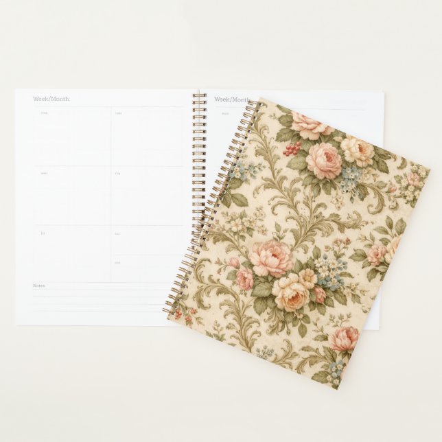 Papier peint à motif floral vintage  (Devant avec enveloppe)