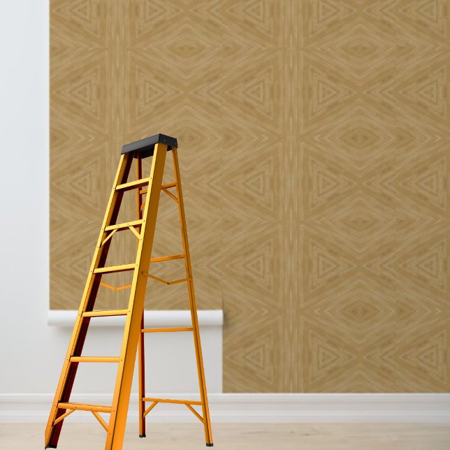 Papier peint à motif grain de bois à décoller et c (Peel and stick wallpaper woodgrain diamond geometric pattern )
