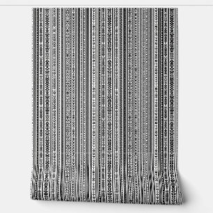 papier peint à motif noir et blanc
