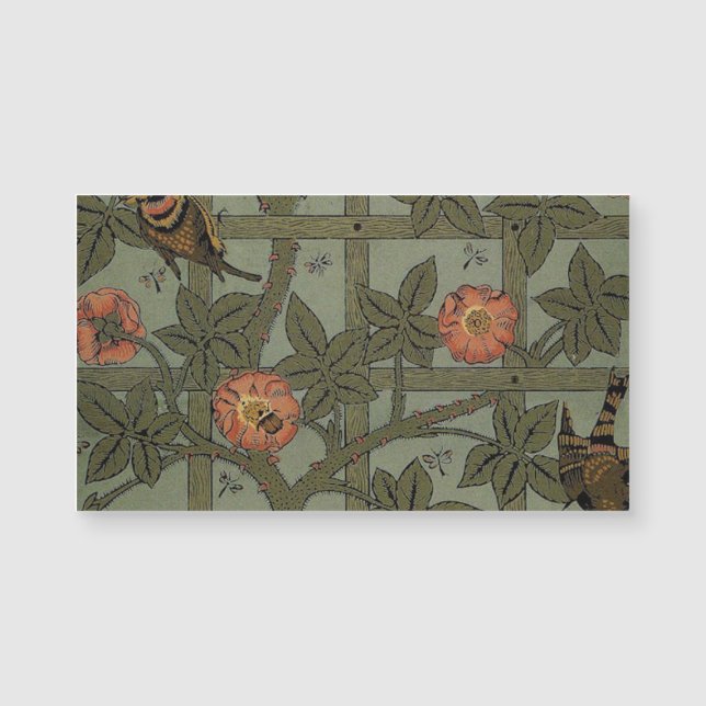 Papier peint à motif treillis de William Morris (Devant)