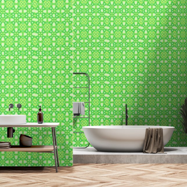 Papier peint à quatre feuilles (Salle de bain)