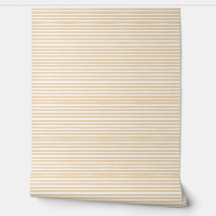 Papier Peint à Rayures Jaunes | Nurserie Lumineuse