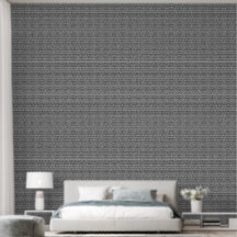 Papier peint à rayures noires et blanches | Modern