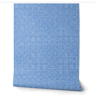 Papier Peint abstract blue and white pattern
