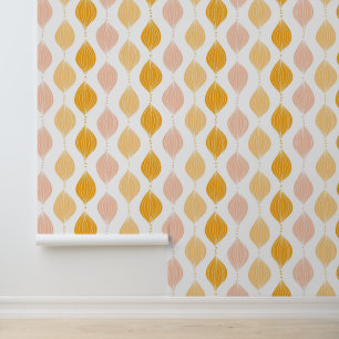Papier Peint Abstract golden ogee pattern