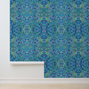 Papier Peint Abstrait de verre marin de Santorin