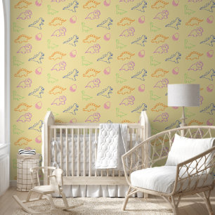 Papier Peint accents muraux en dino