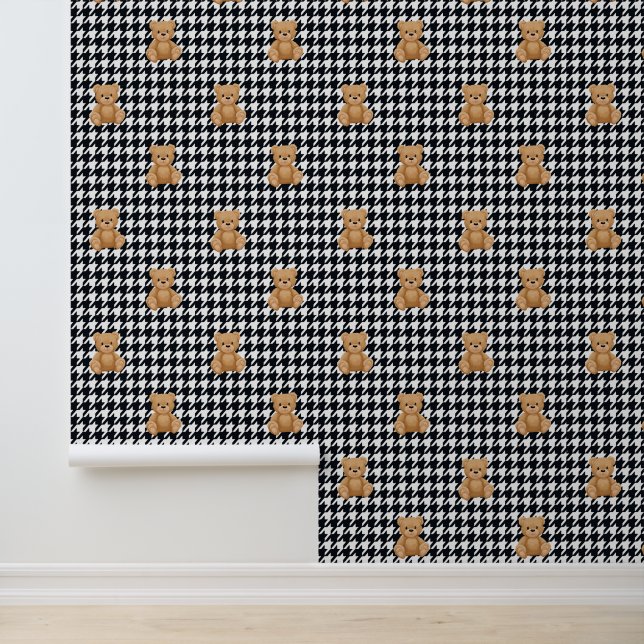 Papier Peint Accueil Teddy Houndstooth, (Application)