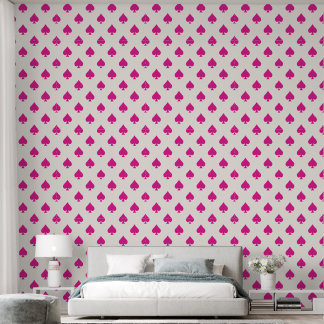 Papier Peint Ace rose pique Motif Retro Chic Fancy