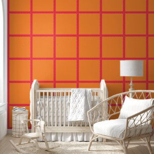 Papier peint adhésif amusant orange