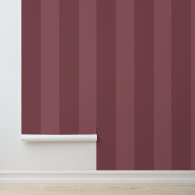 Papier peint adhésif Friendly à rayures roses (Application)