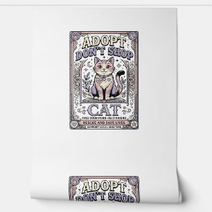 Papier Peint Adoptez Ne Pas Acheter Chat Sauvetage de Chat Adop
