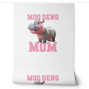 Papier Peint Adorable MOO DENG MOM Baby Hippo Mama Cutest Princ