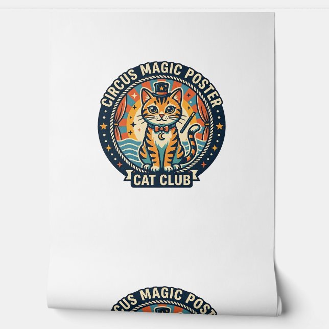 Papier Peint Affiche Magie de Cirque Chat Mignon Design - Cirqu (Déroulement)