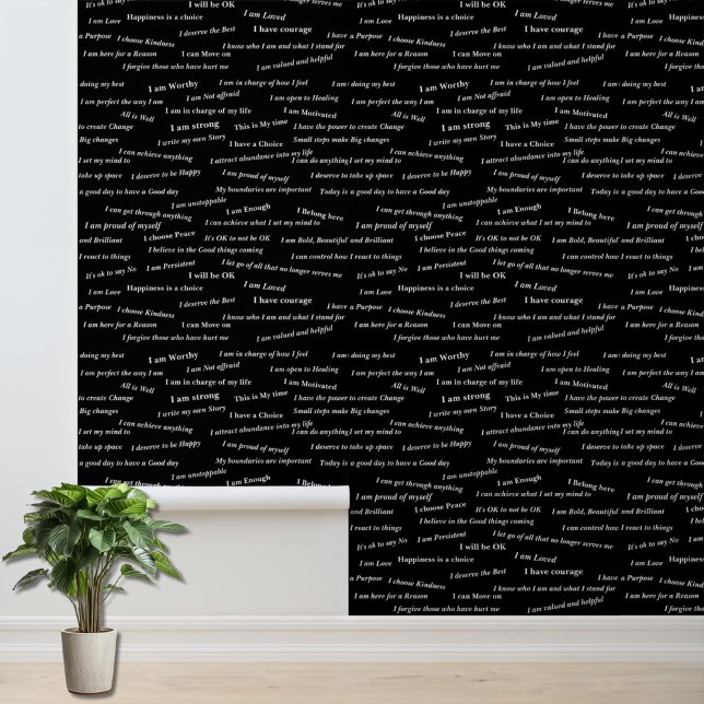 Papier Peint Affirmation positive | Commission de vision d'auto (Créateur téléchargé)
