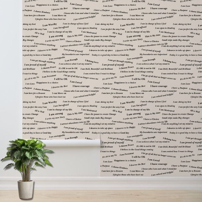 Papier Peint Affirmation positive | Commission de vision d'auto (Créateur téléchargé)