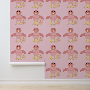Papier Peint Âge Personnalisé Anniversaire Jeune Fille Motif