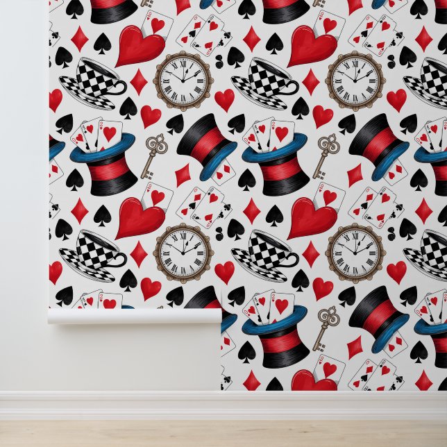 Papier Peint Alice au pays des merveilles Motif (Application)